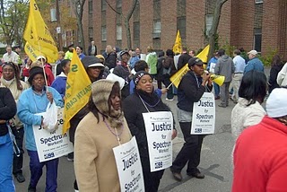 Nursing home workers mark sixth month of strike