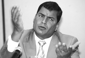Left-wing candidate leading in Ecuadors polls