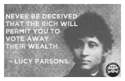 Today in labor history: Lucy Parsons leads march in Chicago