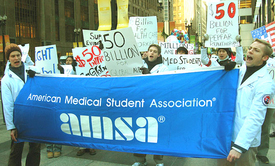 Medical students rally for World AIDS Day