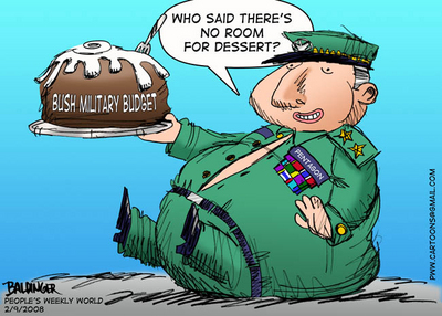 CARTOON: Bush military budget