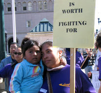 Janitors kick off contract campaign