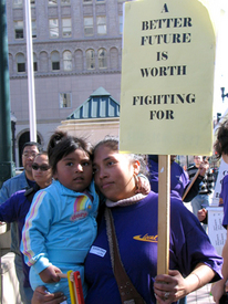 Janitors kick off contract campaign