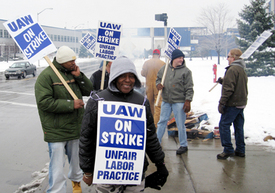 UAW workers go on strike at American Axle