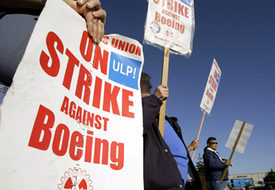 Machinists show grit as strike enters month two