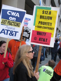 AT&T workers warn about possible strike