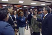 Raul Castro meets US lawmakers