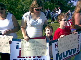 Union families show anti-Obama rally what real Americans want