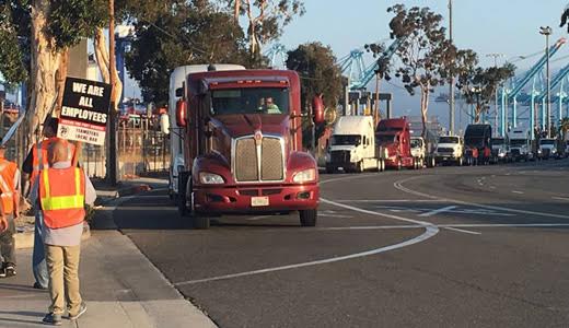 Wage theft, labor law-breaking force L.A. port truckers into another strike