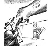 Cartoon book depicts labors fighting spirit