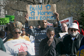 Katrina homeless march on White House