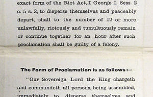 Today in history: reading the Riot Act for 300 years