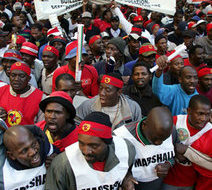 S. Africas workers strike for justice, jobs