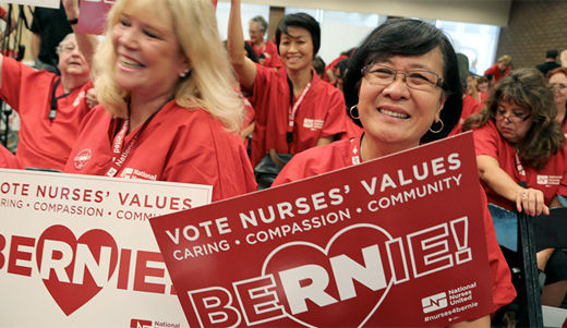 National Nurses United endorses Sanders