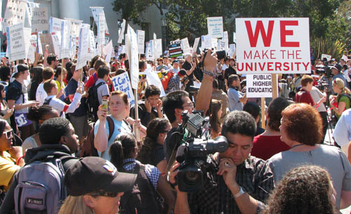 Univ. of California community protests cutbacks