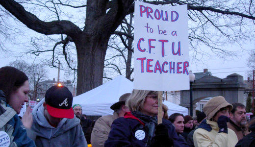 R.I. town becomes ground zero in war on teachers