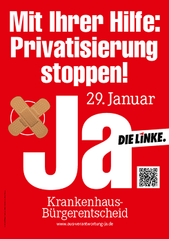 Dresden citizens say, “Don’t privatize our hospitals!”