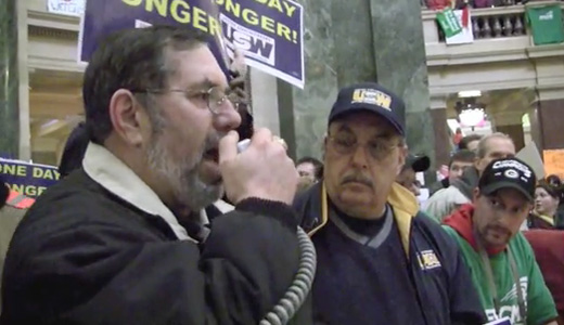 Video: Steelworkers support Madison public workers