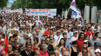 Greek workers stage second general strike in two weeks