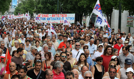 Greek workers stage second general strike in two weeks