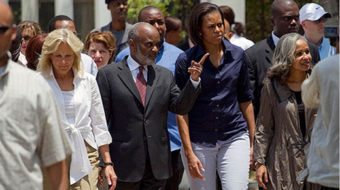Michelle Obama to Haiti: U.S. and world stands with you