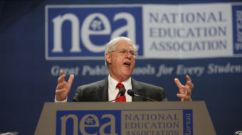 NEA splits with Obama over education law