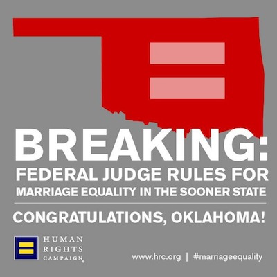 Oklahoma LGBT activists with a potential big win