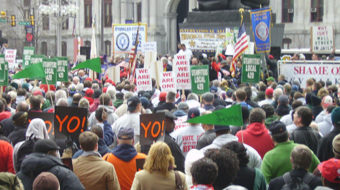 Philadelphia rally for Wisconsin workers: Everybody needs a union