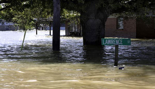 Blown-up levee destroys black community