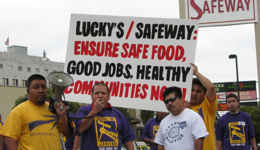 Safeway janitors stop work, tired of intimidation