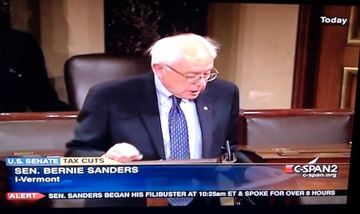 After Sanders filibuster, tax deal passes and moves to House