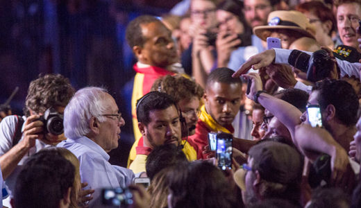 Feeling the Bern: Bernie Sanders is hot in Los Angeles
