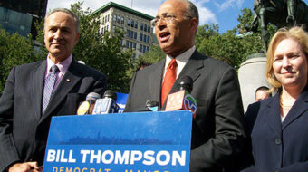 Schumer: Thompson will become mayor of NYC