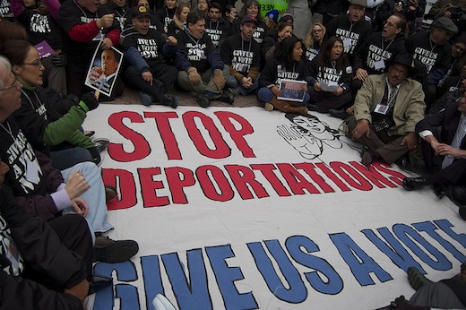 Chicago police arrest 150 at immigration protest