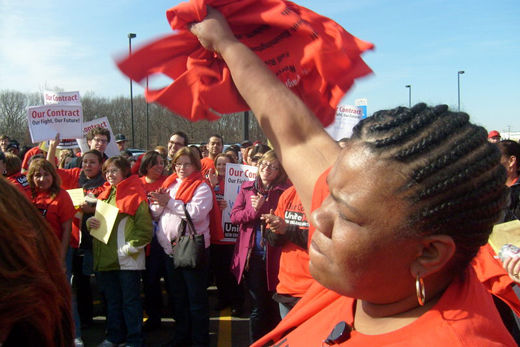 HomeGoods /TJX workers rally for union contract