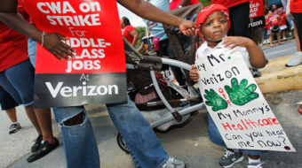 Beep, honk: Verizon picketers get noisy support in upstate NY