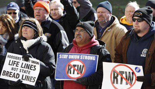 “Right to Work” for less passes, Indiana’s workers refuse to give up