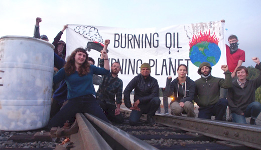 Activists, unionists protest oil-by-rail