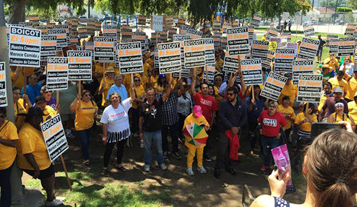 LA supporters take to the streets to back fired El Super worker