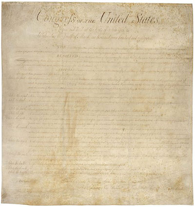 Today in labor history: Congress approves Bill of Rights