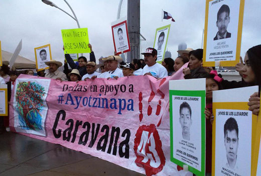 Ayotzinapa Caravana 43: Families call for missing students to be returned