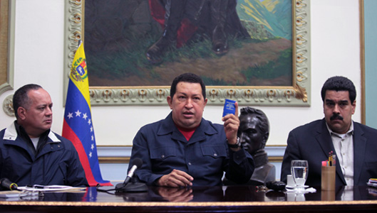President Chavez of Venezuela to Cuba for cancer treatment