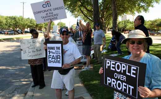 CitiGroup stockholders nix CEO’s $25 million as MoveOn pickets meet