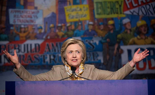 Hillary Clinton’s pro-worker pledges excite building trades audience