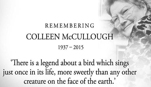 Colleen McCullough, 77: obit insults author, draws outrage