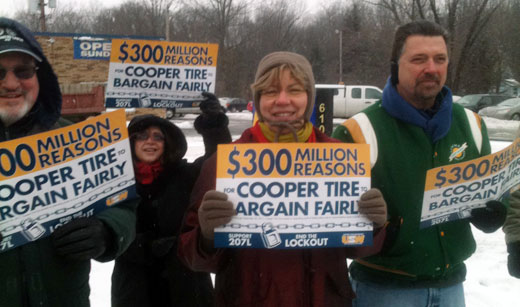 Nationwide protests demand: End Cooper Tire lockout, with video