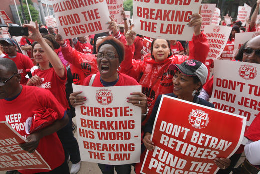 Another problem for Gov. Christie: lawsuit for failure to pay pensions
