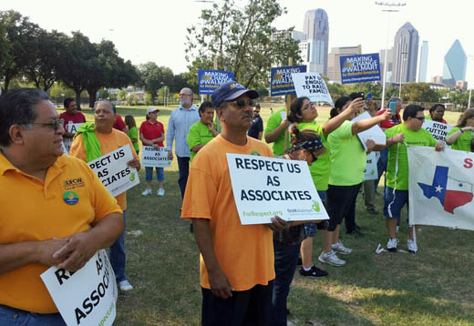 Texas Walmart workers stage “Rally for Respect”