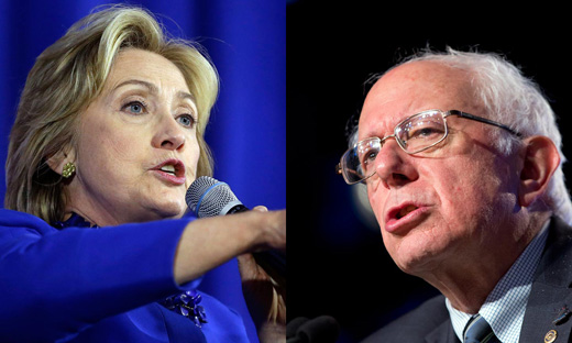 With Sanders closing in, Clinton says tax the rich