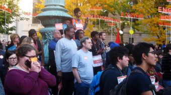 Yale graduate student teachers rally for union election